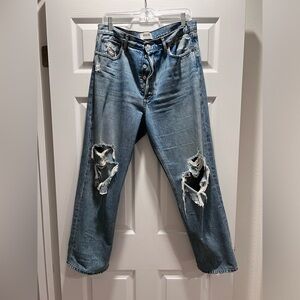 AGOLDE distressed straight leg jeans